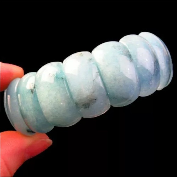 Jewelry - Large natural aquamarine bracelet